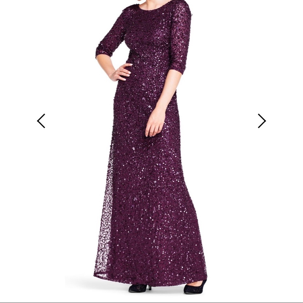 Adrianna Papell Beaded Mermaid Gown NWT - 2